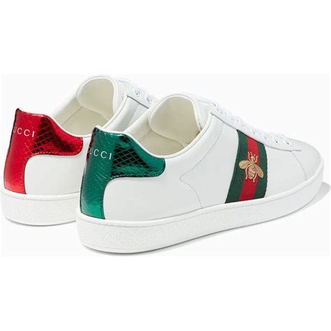 gucci ace embroidered sneaker bee|gucci bee sneakers women's.